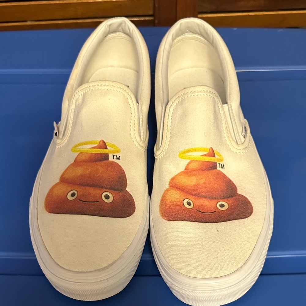 Vans “Off the Wall” Poop Emoji  Slip Ons